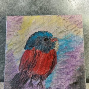 Canvas painting: Bird
